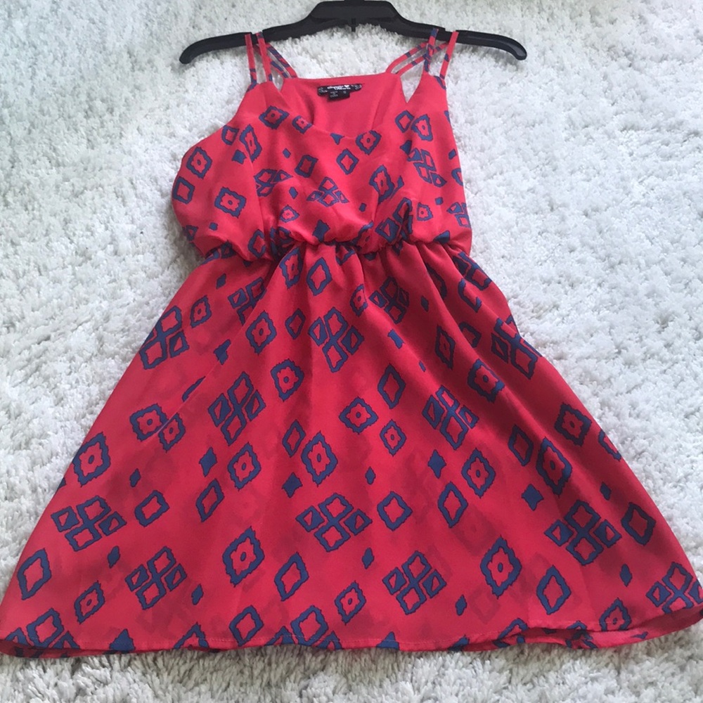 Red Blue Summer Dress
